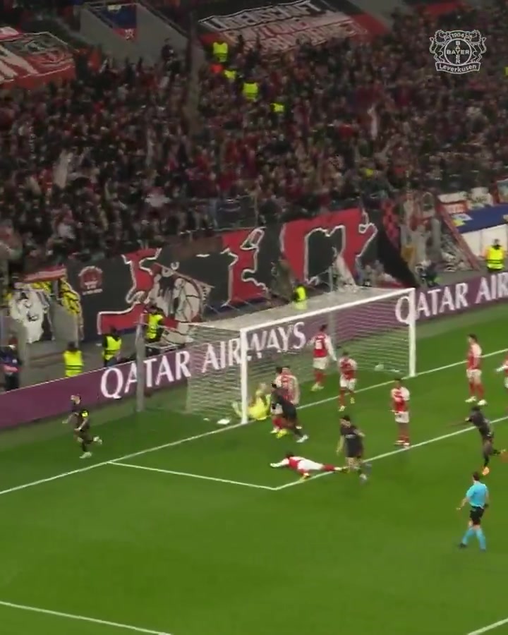 药厂社媒晒角球破门视频:愿望清单✅,对阵枪手时打入枪手式进球